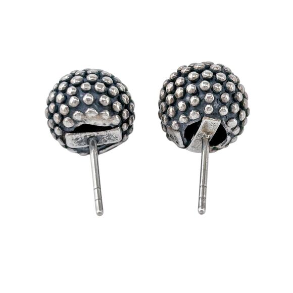 Silpada P1226 Sterling Silver 925 Textured “Popcorn” Stud Earrings - Picture 5 of 9
